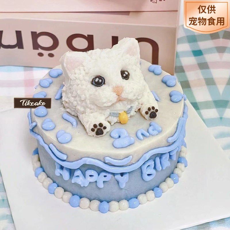 英短宠物生日蛋糕猫咪主题（需提前1-3天预定）