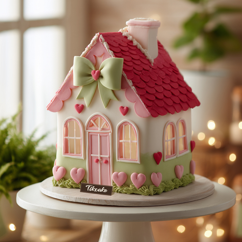 原创“公主屋”主题翻糖鲜奶蛋糕（城市专属款）