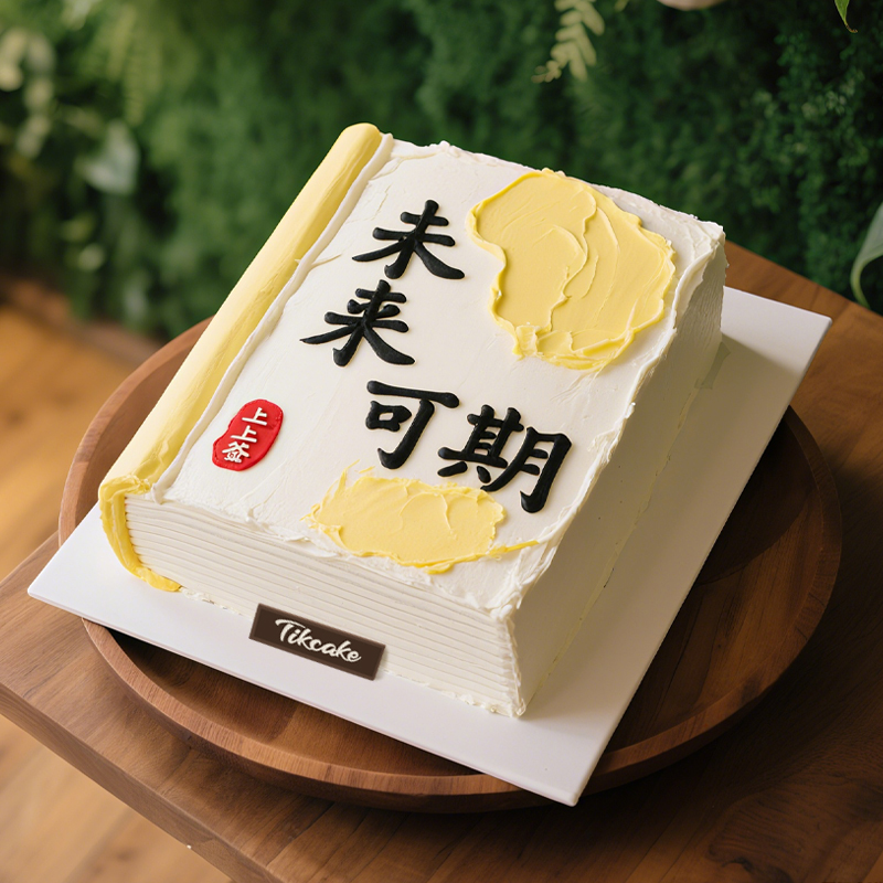 原创毕业主题方形鲜奶蛋糕（六）