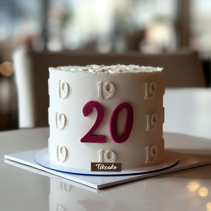 原创简约翻糖鲜奶蛋糕（三）