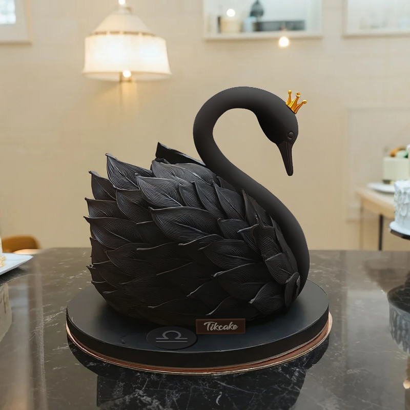 原创天秤座主题翻糖鲜奶蛋糕十四（9.23-10.23）