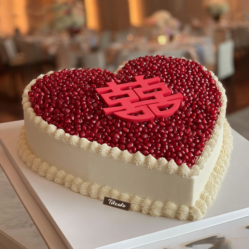 原创婚庆主题水果鲜奶蛋糕（二）