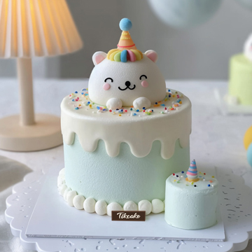 原创可爱小猫主题鲜奶蛋糕（二）